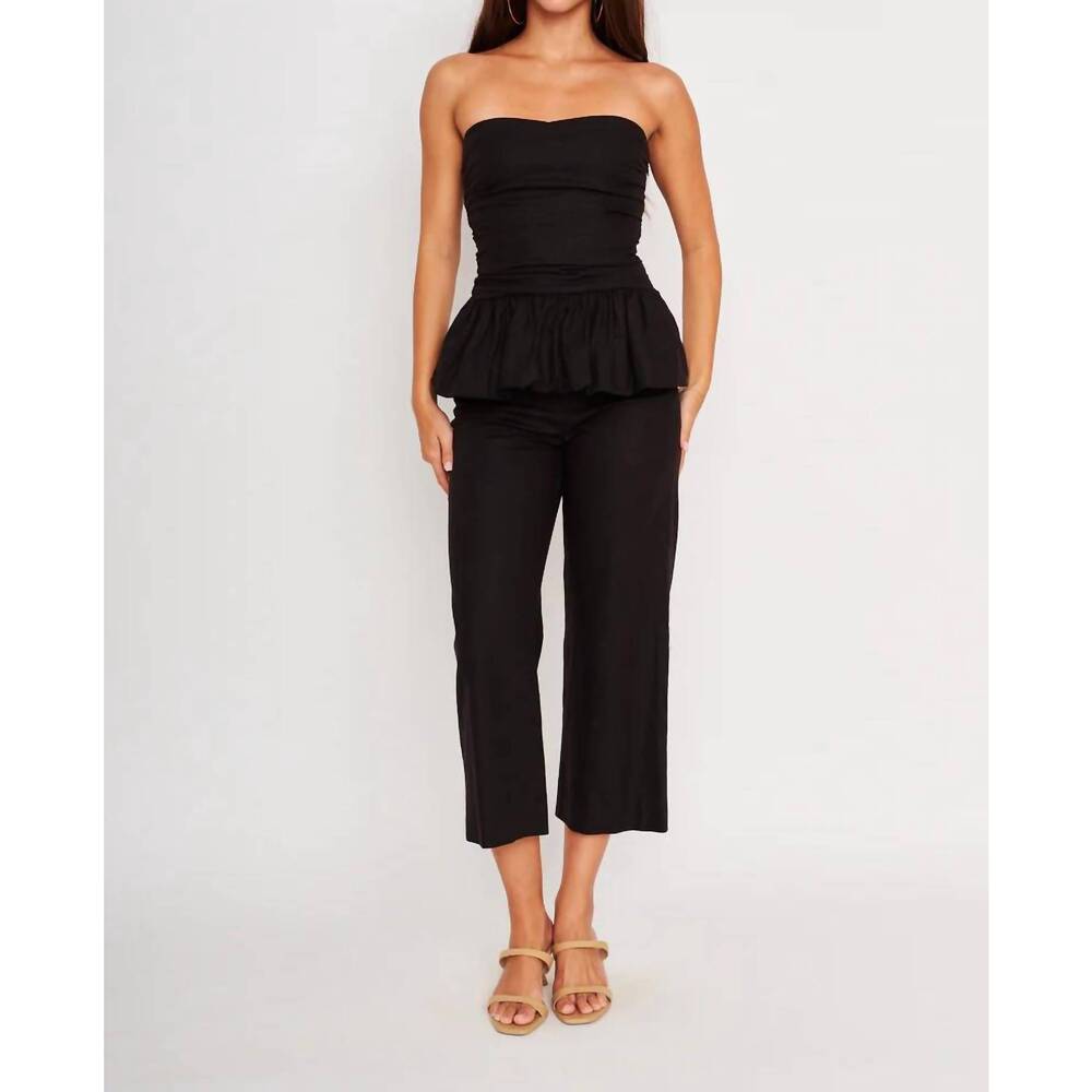 NEW DRA LOS ANGELES moonstone strapless top in black
